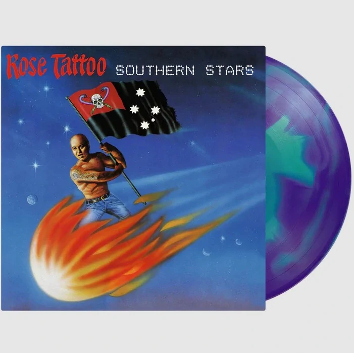 ROSE TATTOO - Southern Stars / Turquoise Blue Swirl Vinyl
