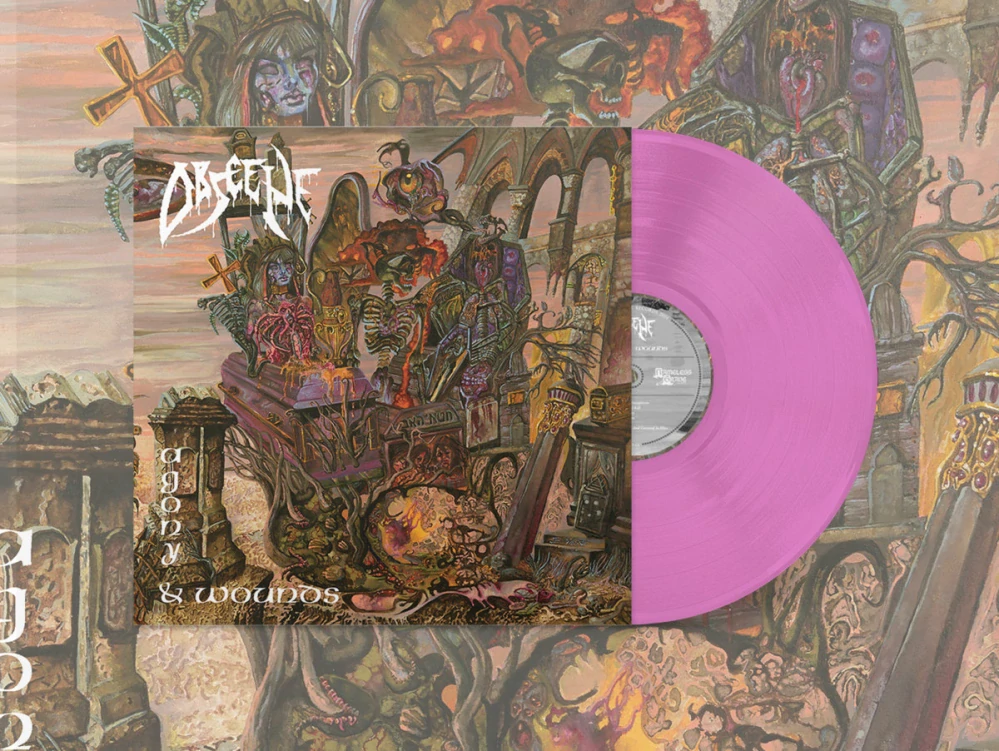 OBSCENE - Agony & Wounds / Violet Vinyl