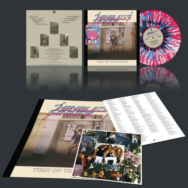 MINDLESS SINNER - Turn On the Power / Splatter Vinyl