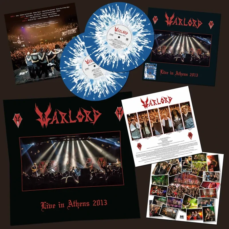 WARLORD - Live in Athens 2013 / 2 LP / Splatter Vinyl