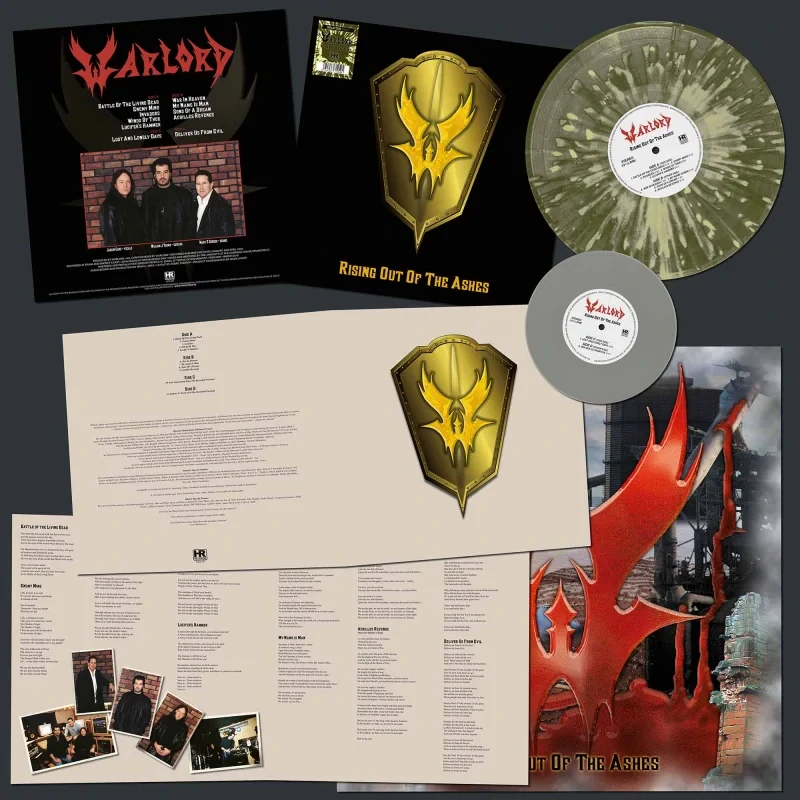 WARLORD - Rising Out of the Ashes / LP+7" / Splatter Vinyl