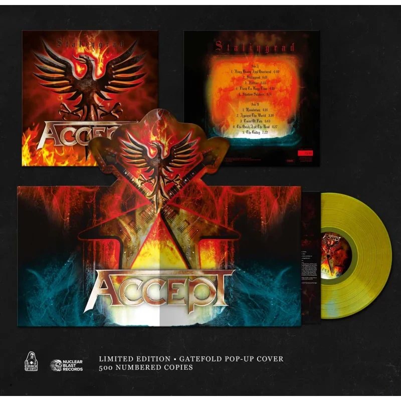 ACCEPT - Stalingrad / POP-UP COVER / Coloured Vinyl / Ltd. 195