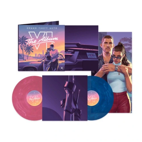 Grand Theft Auto VI:The Album / OST / Pink & White Vinyl / 2 LP