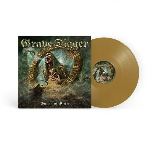 GRAVE DIGGER - Faces Of Pain / Gold Vinyl / P+S