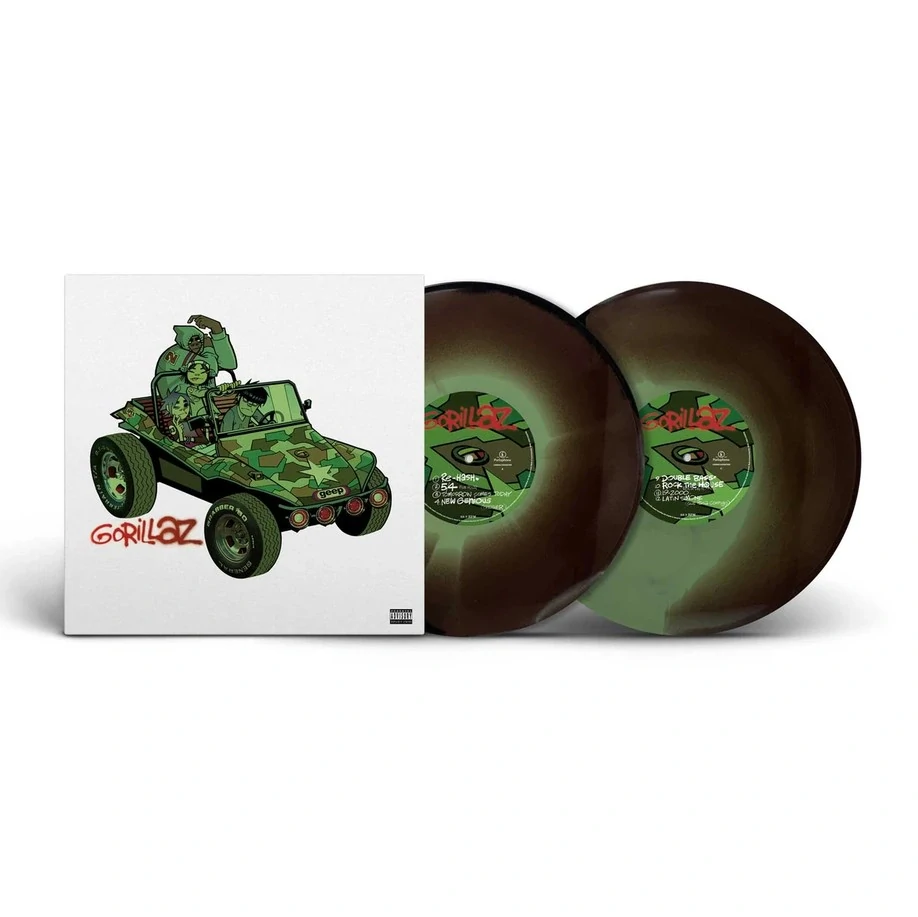 GORILLAZ - Gorillaz / Indie Camouflage Green Vinyl / 2LP