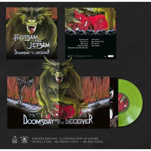 FLOTSAM AND JETSAM - Doomsday For The Deceiver / Coloured Vinyl Red or Green / Pop-Up Cover
