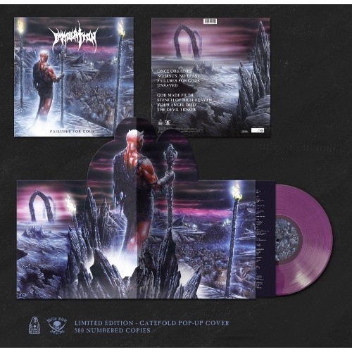 IMMOLATION - Failures For Gods / Purple Clear OR Milky Clear Vinyl / Pop-Up Cover