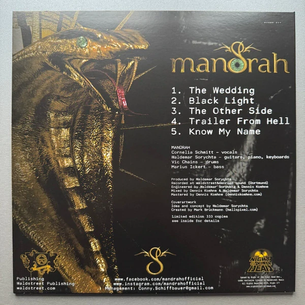 MANDRAH - The Other Side / Vinyl / Ltd. 333