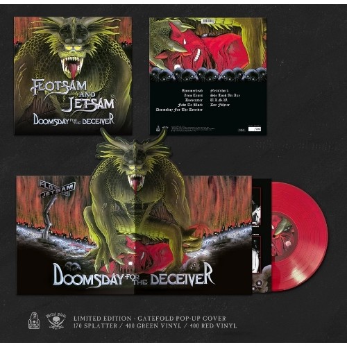 FLOTSAM AND JETSAM - Doomsday For The Deceiver / Coloured Vinyl Red or Green / Pop-Up Cover