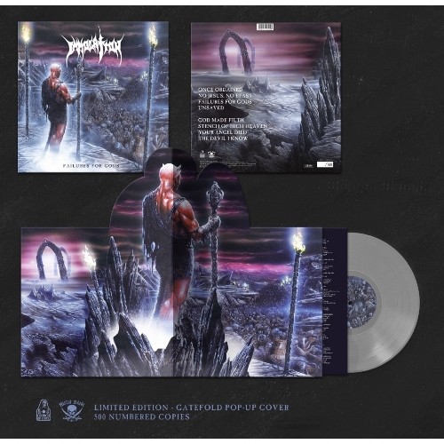 IMMOLATION - Failures For Gods / Purple Clear OR Milky Clear Vinyl / Pop-Up Cover