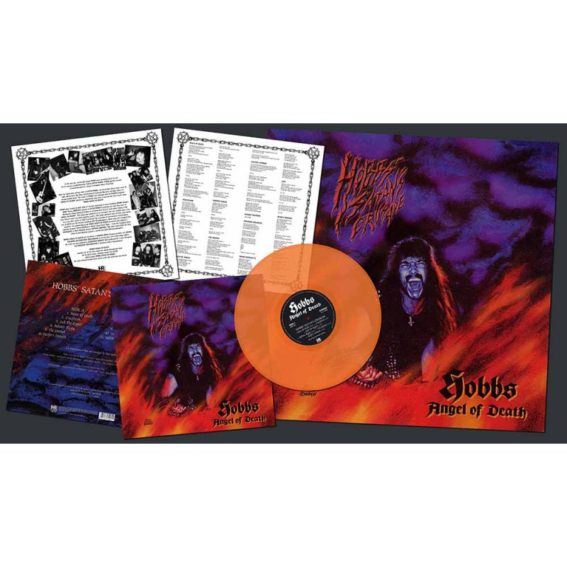 HOBBS' ANGEL OF DEATH - HOBBS' SATAN'S CRUSADE / ORANGE VINYL / LIMITED 300 KS / POSTER
