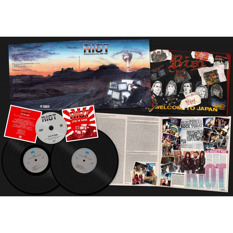 RIOT - ARCHIVES VOLUME 4: 1988-1989 / 2 LP + DVD / LIMITED 300 KS