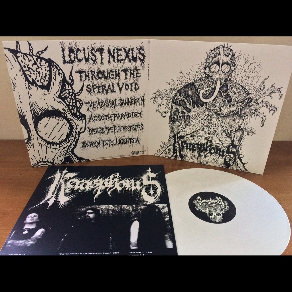 KERASPHORUS - NECRONAUT + CLOVEN HOOVES AT THE HOLOCAUST DAWN / WHITE VINYL / LIMITED 200 KS