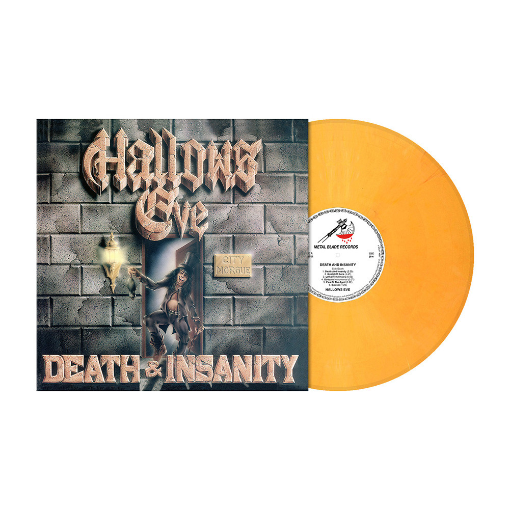 HALLOWS EVE - DEATH AND INSANITY / ORANGE MARBLED VINYL / LIMITED 200 KS
