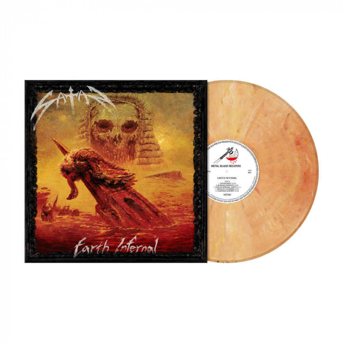 SATAN - EARTH INFERNAL / ORANGE MARBLED VINYL