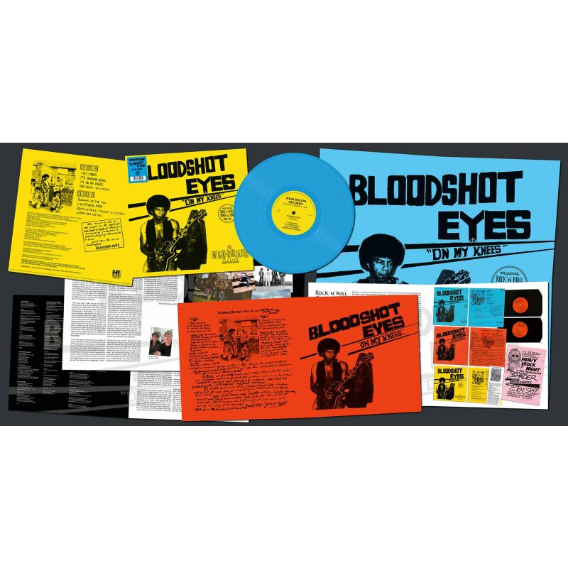 BLOODSHOT EYES - ON MY KNESS / BLUE VINYL