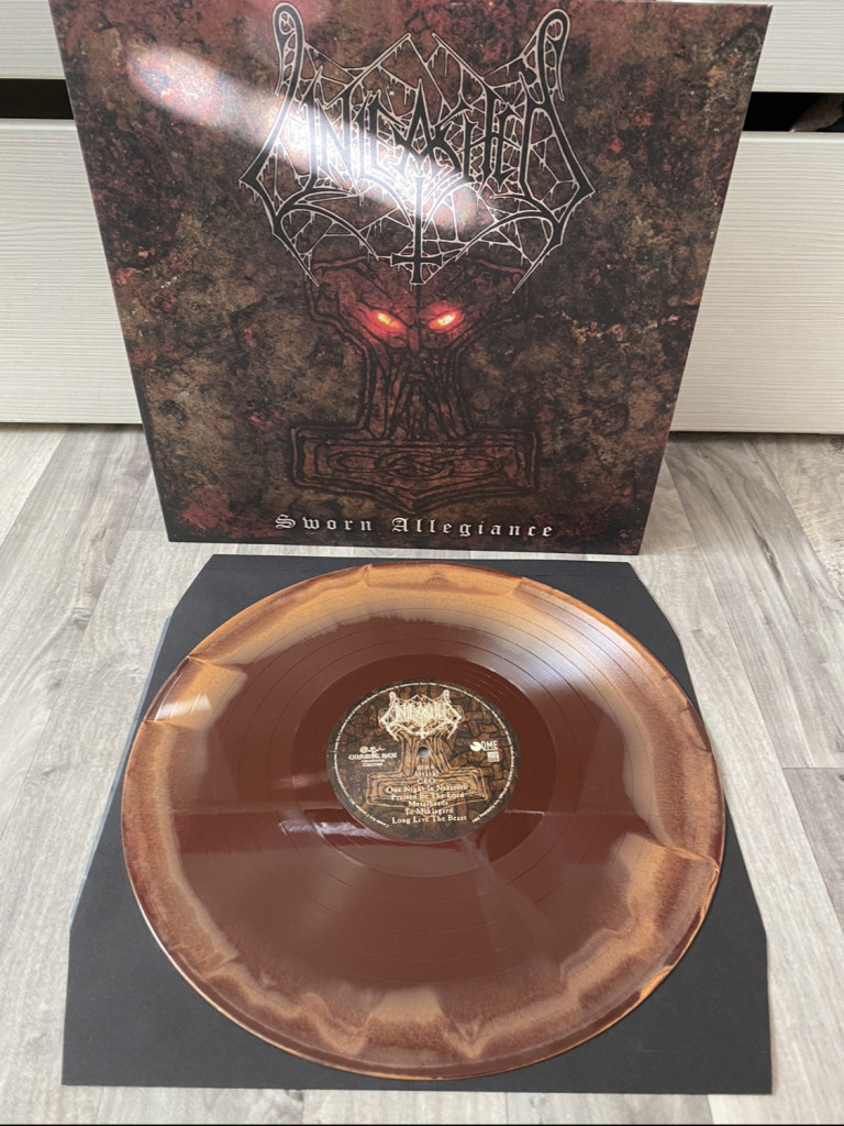 UNLEASHED - SWORN ALLEGIANCE / SWIRL VINYL / LIMITED 400 KS