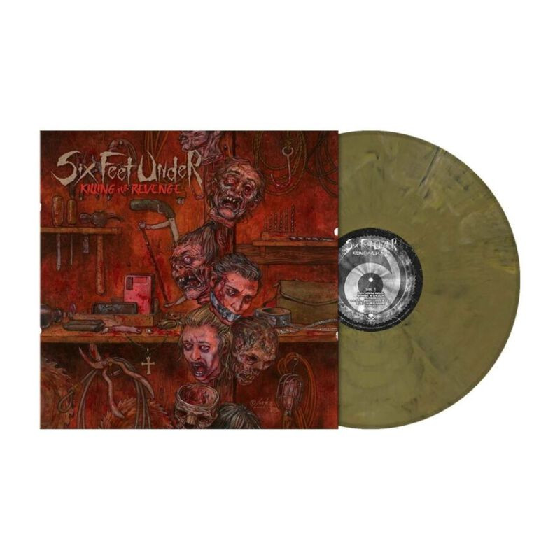 SIX FEET UNDER - KILLING FOR REVENGE / LP / KHAKI BROWN MARBLED / LIMITED 300
