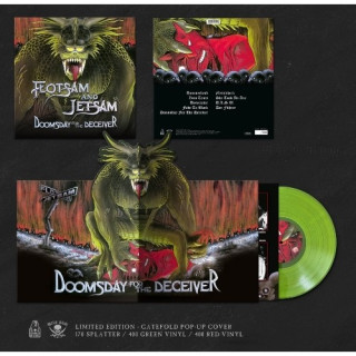 FLOTSAM AND JETSAM - Doomsday For The Deceiver / Coloured Vinyl Red or Green / Pop-Up Cover