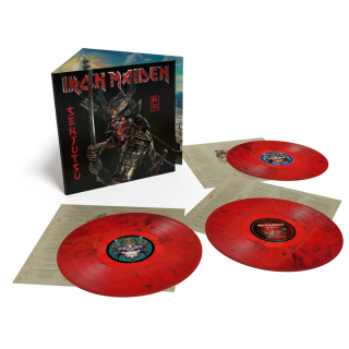IRON MAIDEN - SENJUTSU / RED & BLACK VINYL / 3 LP / LIMITED