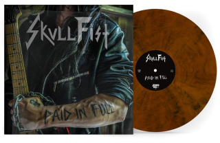 SKULL FIST - PAID IN FULL / ORANGE / BLACK MARBLED VINYL