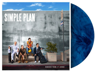 SIMPLE PLAN - HARDER THAN IT LOOKS / BLUE MARBLE VINYL