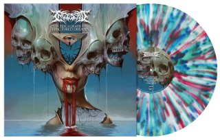 INGESTED - TIDE OF DEATH AND FRACTURED DREAMS / BLUE RED SPLATTER / LIMITED 500 KS