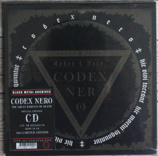 CODEX NERO - THE GREAT HARVEST OF DEATH / CD IN 7" SLEEVE
