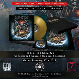 ICED EARTH– TRIBUTE TO THE GODS / GOLD VINYL / LUXURIOUS BOX (LIMITED TO 110 COPIES)