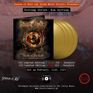 ROTTING CHRIST - NON SERVIAM – A 20 YEAR APOCRYPHAL STORY / 4 LP / GOLD VINYL