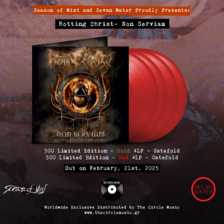 ROTTING CHRIST - NON SERVIAM – A 20 YEAR APOCRYPHAL STORY / 4 LP / RED VINYL