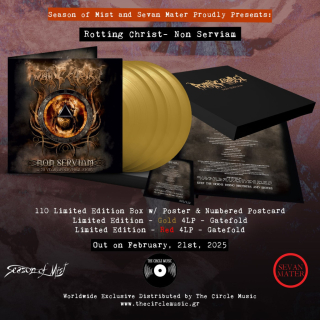 ROTTING CHRIST - NON SERVIAM – A 20 YEAR APOCRYPHAL STORY / 4 LP / GOLD VINYL / BOX SET