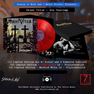 SAINT VITUS - DIE HEALING / RED MARBLED VINYL / LUXURIOUS TRIPLE GATEFOLD /