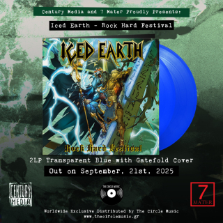 ICED EARTH – ROCK HARD FESTIVAL / 2 LP / BLUE VINYL /